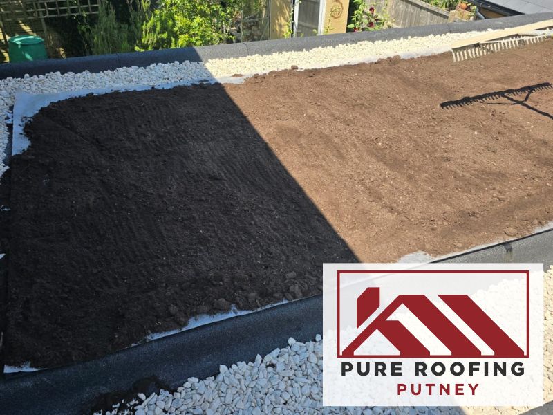 green roof substrate layers london